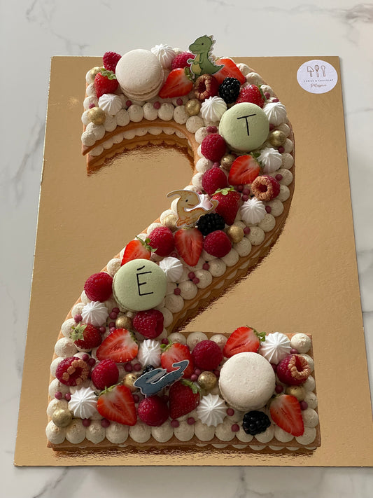 NUMBER CAKE 10 parts - Chiffres 1, 2, 7
